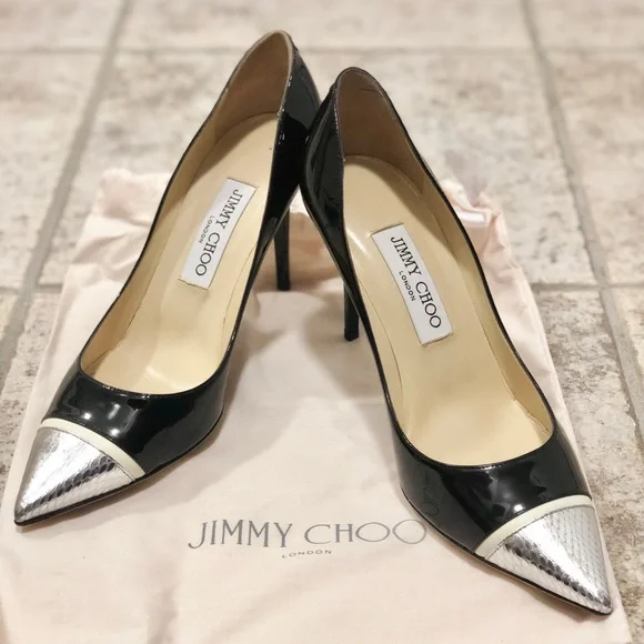 Jimmy choo パンプス　37,5 Jimmy Choo | Shoes | Jimmy Choo Black Patent Leather Silver
